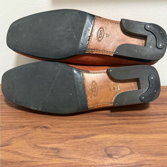 Tod\'s Burnt Orange Suede Slip-On Loafers main image 5